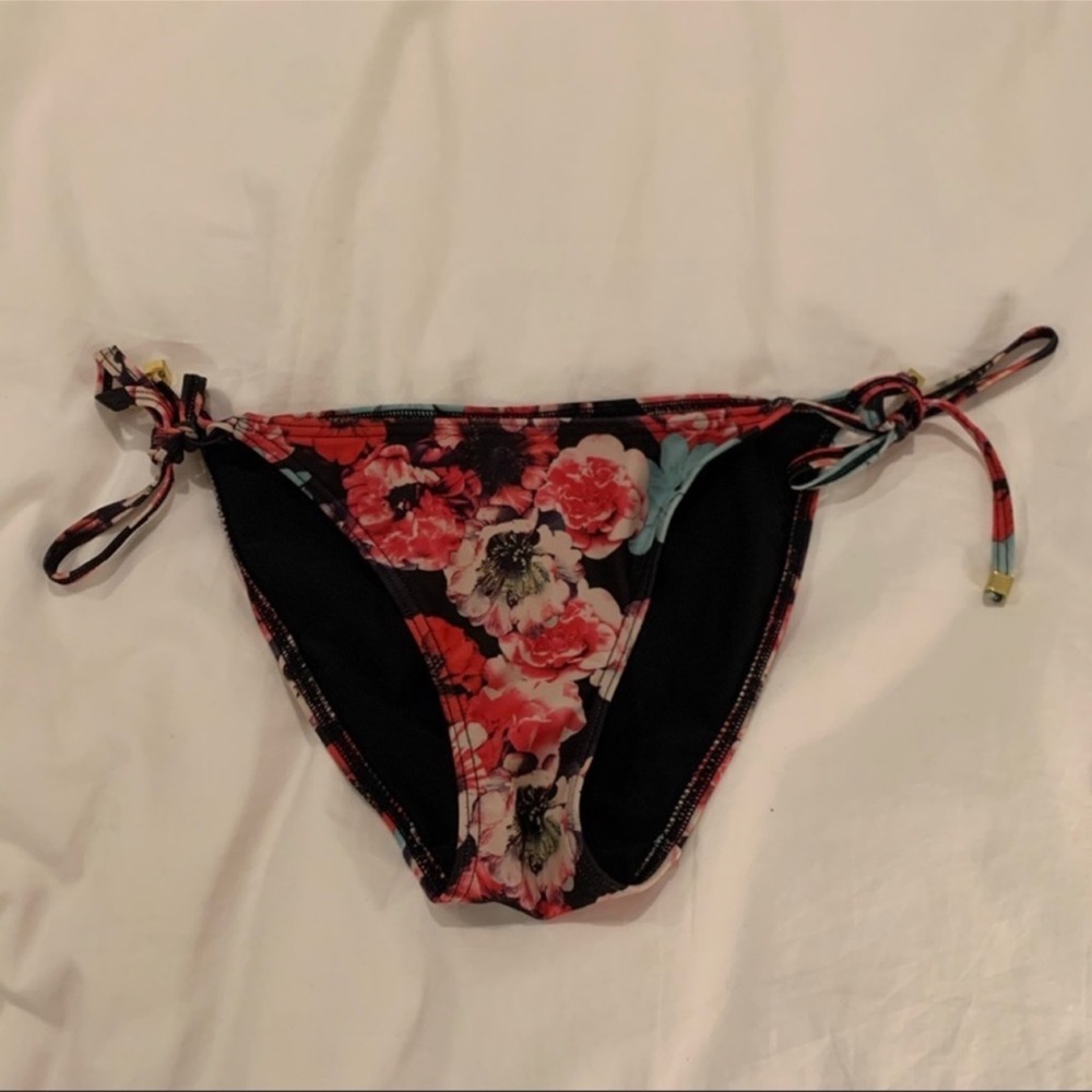 Topshop Floral Print Bikini Bottoms